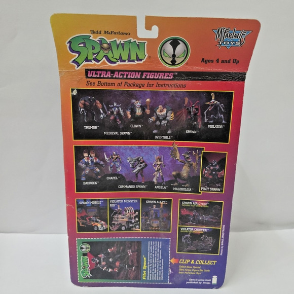 Vintage McFarlane Toys Deluxe Edition White Pilot Spawn Ultra-Action Figure 1995 - Picture 2 of 4